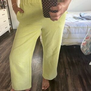 BDG Light Green Ribbed Pants